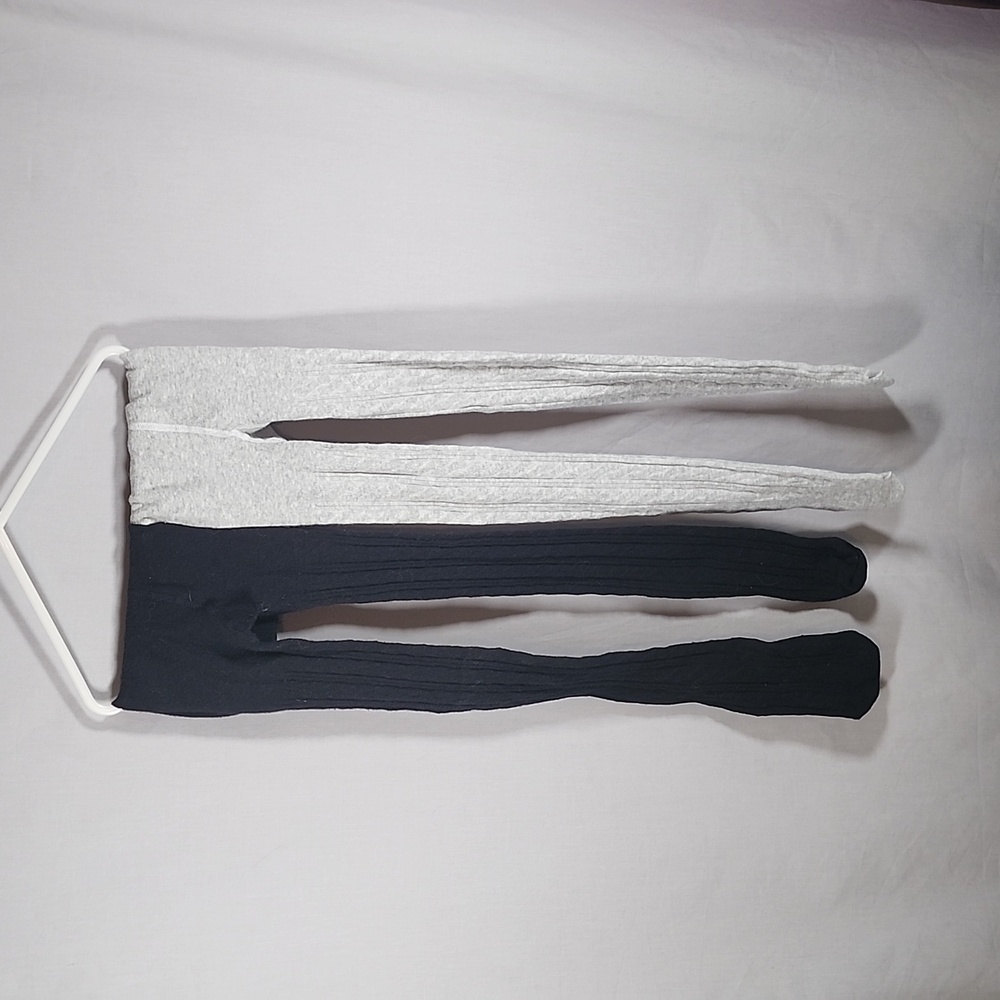 Target Cotton Tights Bundle Black/Gray Girls Size 7-10